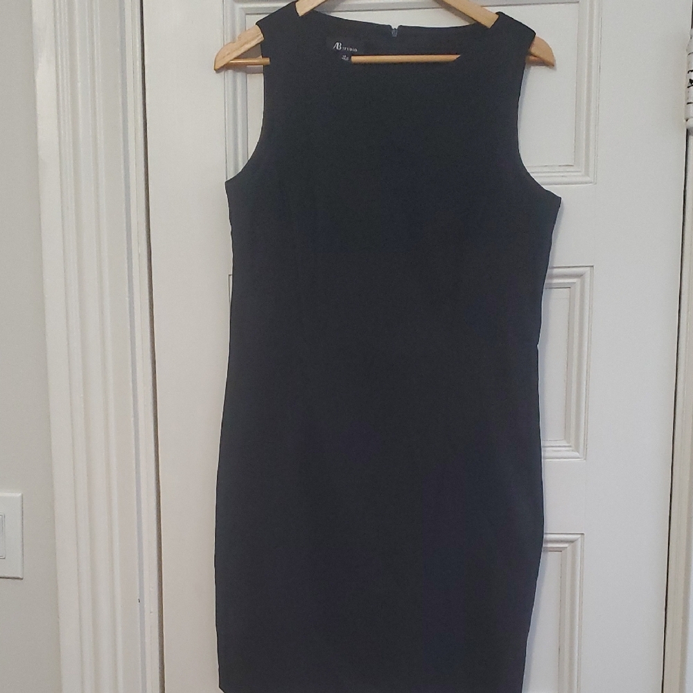 AB Studio Classic Black Mini Dress